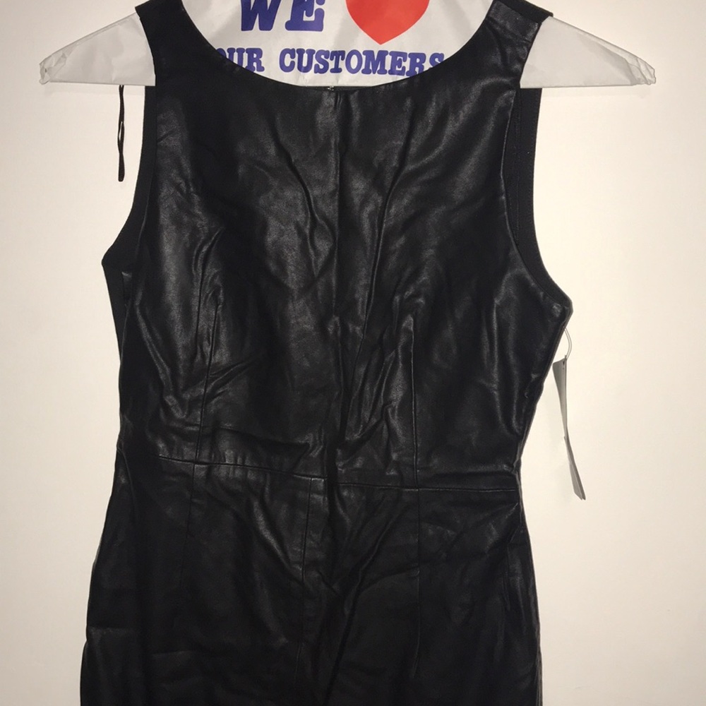 Zara Black Leather Dress